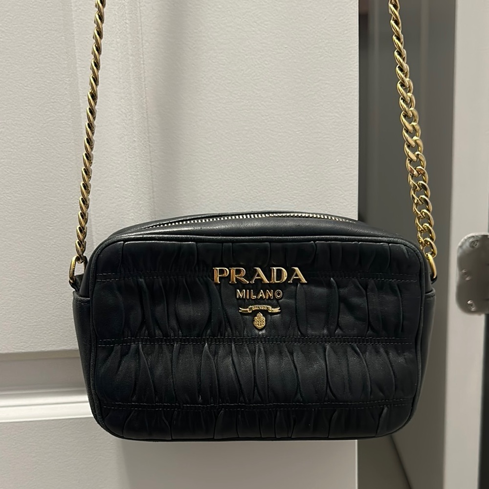 Prada Black Leather Crossbody Bag